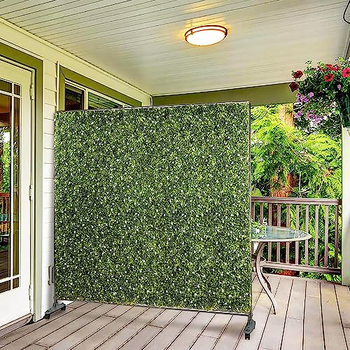 INFRANGE Room Divider Boxwood Panel Privacy Screen 40 x 40 Artificial Hedge Movable Room Partition Separator Grass Screen Decor for Bedroom Office School