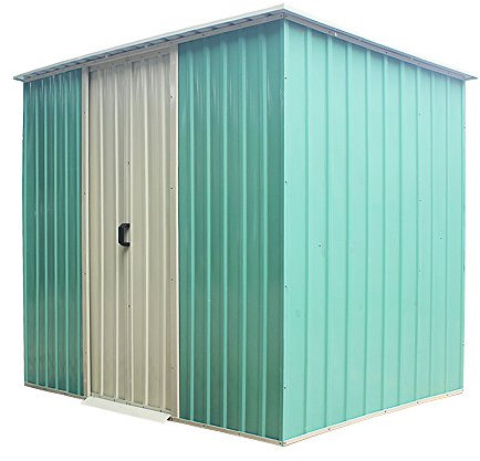6X4',8x4',8x6',8x8',8x10' Heavy Duty Metal Garden Shed Storage Garage House Outdoor Green Color (6x4')