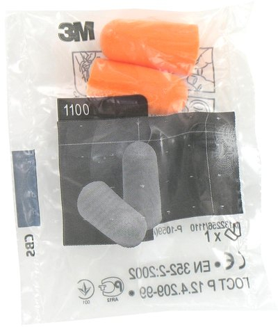 20 Paar 3M 1100 Ohrstöpsel Weiche Schaumstoff-Ohrstöpsel, 35 dB SNR, Ideal zum Schlafen, Reisen, Lernen, Arbeit, Lauter Lärm