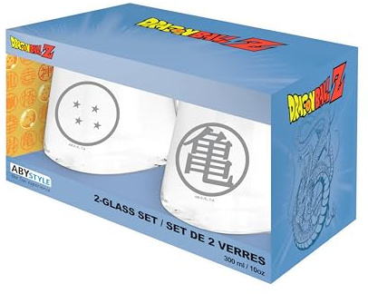 ABYSTYLE DRAGON BALL - Set de 2 verres - Kame & Boule de cristal