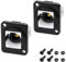 MEIRIYFA TosLink - Acoplador óptico digital de fibra óptica, 2 paquetes de 2 adaptadores de cable de fibra hembra a panel para reproductor de CD, TV Sound Bar ProAudio Card
