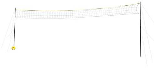 Volleyball Netz - 6 m x 40 cm - mit Pfosten, Netz, Ball und Pumpe - Ideal im Park oder im Garten !