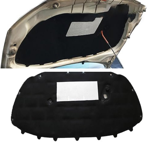 SPYMX Coussin d'isolation phonique pour Capot Avant de Voiture pour VW Polo MK4 MK5 6Q 6R 2002-2015, Housse insonorisée en Coton, Accessoires extérieurs
