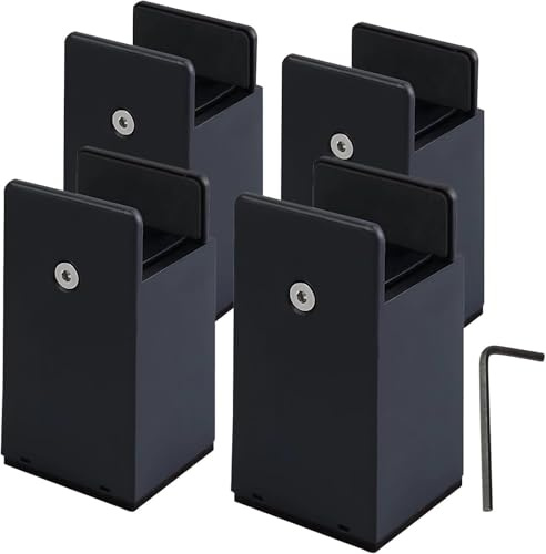 Xummi Möbelerhöhung 5cm/10cm Höhe, 4 Stück BetterhöHung für Möbelbeine bis 50 mm, Unterstützt 5000 lb, Möbelerhöher für Bett, Tisch, Stuhl