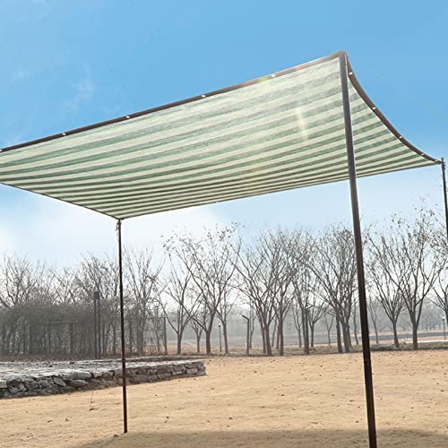 Tenda parasole rettangolare a vela con blocco UV per giardino, cortile, patio, materiale design a righe, vela ombreggiante per esterni, dimensioni 6 x 8 m, colore: C