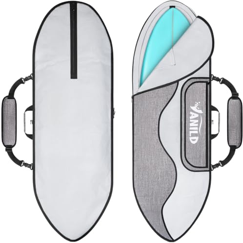 ANILD Surfboard Longboard Aufbewahrungstasche Reise Tageslicht Tasche mit Schultergurt für Größe 5'0, 6'0, 6'6, 7'0, 8'0, 9'0, 9'6, 10'6