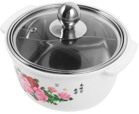 Zerodeko Pentola per Zuppa con Coperchio, Pentola in Acciaio Inox Piccola e Leggera, Adatta per Fornelli a Induzione, Pulizia Facilitata, Risparmio Spazio per Cucina Singola