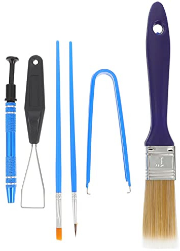 VILLCASE 1 Set Extracteur de Touches Clavier Mécanique Brosse Nettoyage et Pince à Épiler pour Démontage et Entretien