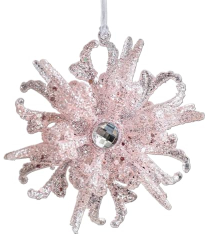 Gwtdtoad Decorazioni Angelo,Addobbi Albero Di Natale,Pendente con di Neve Lucido - Giardino Asilo Nuziale Regali Parete Soffitto