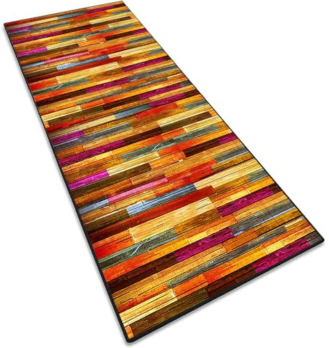 CONGCLI Küchenläufer Flur Läufer 70 x 140 cm Absorbierend, Dauerhaft & Antistatisch, rutschfest Pflegeleicht Teppich Läufer für Flur für Küche, Eingangsbereich, Esszimmer, B