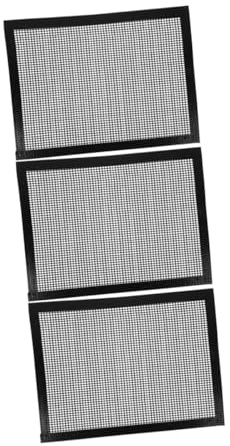 Artibetter 3 Stück Teiliges Antihaft BBQ Grillmatten aus hitzebeständigem lebensmittelechtem PTFE Mesh wiederverwendbar und leicht zu reinigen für Gasgrill Elektrogrill und Wiederverwendbar