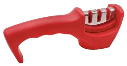 Afilador de cuchillos 3 etapas compatible con amoladoras, varilla cerámica diamantada for afilar cuchillas acero base antideslizante