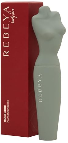 Rebeya Gloss Labbra Baile Libre - Lucidalabbra Lip Gloss Effetto Specchio Rimpolpante e Nutriente, Trasparente Ultra Brillante con Oli Vegetali e Applicatore di Precisione - Made in Italy