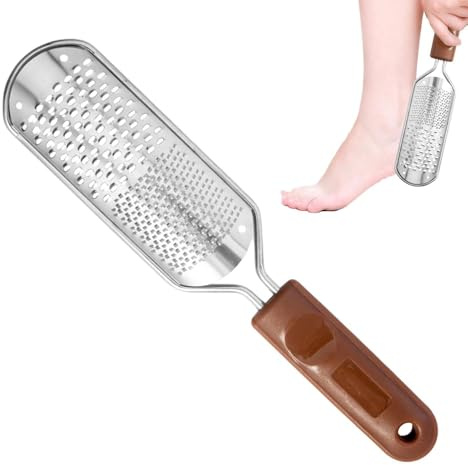 Fotfil – hornhudfil | fotfil förhårdnadssrubber för mjuka fötter, 28 cm metallskrapa för kvinnor och män,