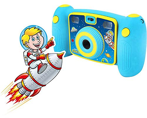 Easypix Kiddypix Galaxy Kinder Digitalkamera, blau