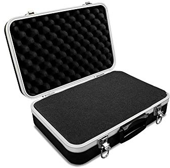 GORANDO® Universal Transport-Koffer mit Schaumstoff Polsterung und Würfelschaum für Kamera, Foto oder Mess-Equipment - Solides Case aus ABS Kunststoff