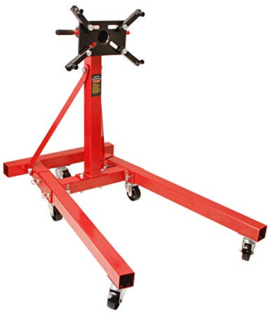 otgerlensker products Motorständer Motorhalter 900 KG mit 5 Rädern Motorheber Getriebeheber Faulenzer Hebebühne Klauenheber