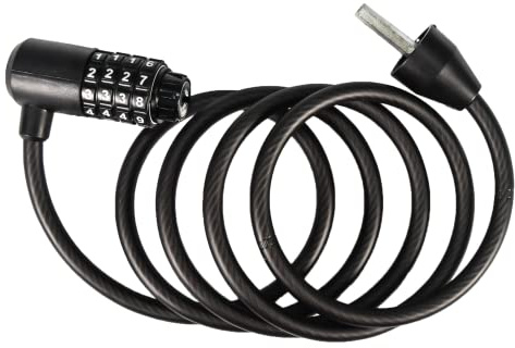 Kryptonite 005209 Kryptoflex 815 kombinationskabel 8 mm x 150 cm – nya lås, 8 mm x 152 cm, svart