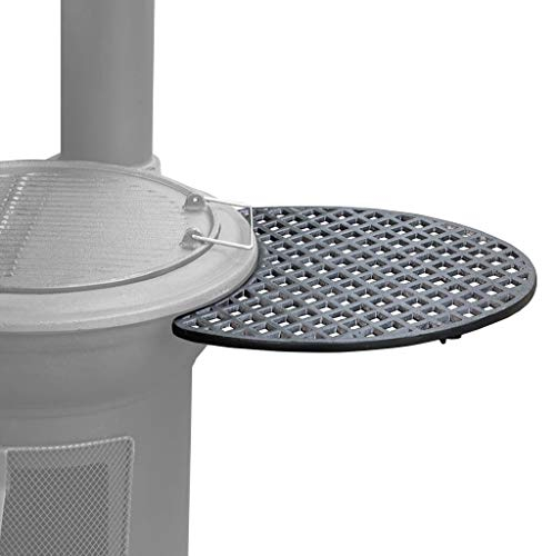Seitentisch für Globe Fire Terrassenofen Krakatau - Ablage aus Gusseisen für Grillzubehör