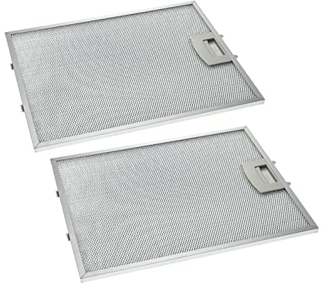 vhbw 2x filtro metálicos de grasa compatible con Balay 3BD774NP/01, 3BD774XP/01, 3BD791BP/01, 3BD791NP/01 campana extractora, metal