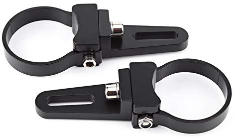 Abrazaderas de soporte de montaje de barra de toro de aluminio, tubo de 1 -3 Abrazaderas de soporte de montaje de barra de toro/antivuelco Soporte LED Luz de trabajo todoterreno (1,5 )