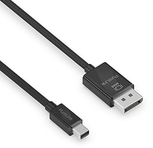 PureLink Mini DisplayPort to DisplayPort 1.3 Cable, 4K Ultra HD 60Hz, 21.6 GB/s Bandwidth, Gold-Plated Connectors, 1.50 m, Black