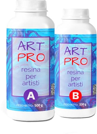 Resin Pro ART PRO Epoxidharz ideal für Tabletts, Untersetzer künstlerische Fußböden und Wandverkleidungen, Ungiftig zertifiziert, Kostenlose Handschuhe, Technischer Kundendienst auf Deutsch 16,6 Kg