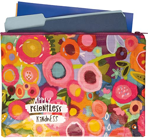 Doppelseitiger Aktenordner – lebendiges Blumen-Design, für unheimliche Freundlichkeit, 36,7 x 25,4 cm