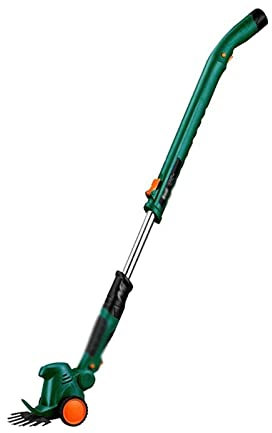 Samnuerly Tondeuse à Gazon sans Fil Tondeuse à Gazon électrique pour Petit ménage Désherbeur Multifonctionnel Tige rétractable Batterie au Lithium 10,8 V/2,0 Ah