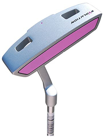 Golf Club, Golf Putter Beginner Practice Putter with Steel Shaft Suitable for Beginner Both Men Women (White Pink)