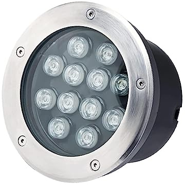 Landscape Lights - Outdoor Buried Lights, Outdoor Recessed LED Spotlight Ground Recessed Spot, IP67 Waterproof Inground Lights Recessed Lighting for Garden Lawn Terrace Path, Stainless Steel ( Color :