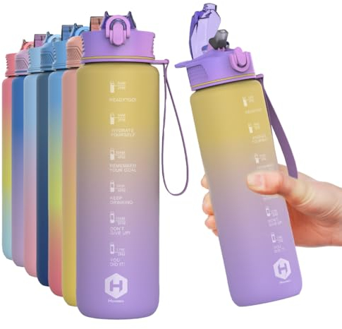 HOMEEX Water bottle (Yellow and Purple: 1n)