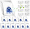 12 Sacchetti per Miele GN Sacchetti per Aspirapolvere Classic C1 Complete C2 C3, S2 S5 S8 Series 3D Efficiency Sacchetto per la Polvere con 8 Filtri