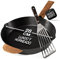 Moritz & Moritz Gusseisenpfanne Induktion 28 cm - Voreingebrannte Antihaft Pfanne Gusseisen Induktion für alle Herdarten, Ofen & Grill geeignet - Inkl. Pfannenwender - Cast Iron Pan Induction