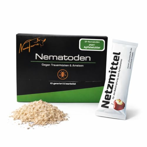 SF- Nematoden zur Bekämpfung von Trauermücken, Thrips und anderen Schädlingen effektiver biologischer Pflanzenschutz mit Fadenwürmern (SF Nematoden + Netzmittel (gegen Apfelwickler), 50, Mio)