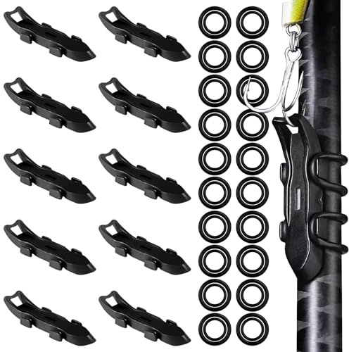 Dayinkes 10 ganci magnetici, gancio automatico magnetico, gancio per canna da pesca, supporto per canne da pesca, supporto per ami da pesca, supporto per ami da pesca, gancio con 2 misure
