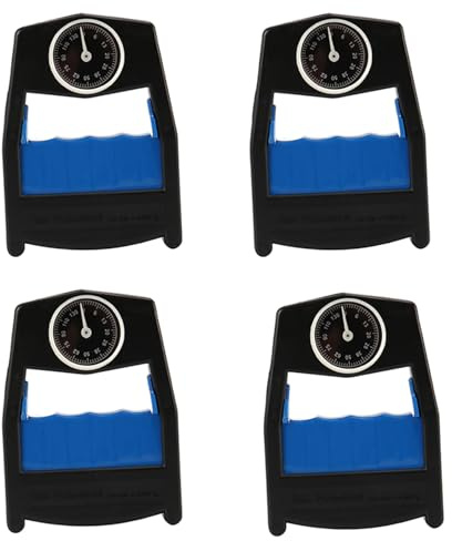 Kznifmk 4 x Hand-Dynamometer, Kraftmesser, Griffstärke, Füllstandsanzeige, Kapazität 130 kg