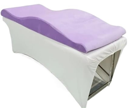 Gebogene Wimpernbettauflage für Schönheitssalons, Violett, Lila, Wimpernverlängerung, Matratzenauflage (180 x 60 cm), Komfort und Unterstützung für Wimpernkünstler und Kunden