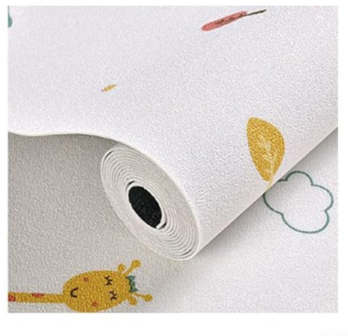 Carta da parati, spessa e autoadesiva, con isolamento termico, pannelli da parete per stanza, con superficie ruvida, impermeabile, in XPE, per cucina e soggiorno (cervo dipendente)