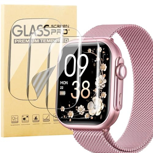 KUSINHOKA 3 Pezzi Pellicola Protettiva per SWGOTA G62 1.83 Pollici, HD Trasparente Anti-Graffio Protezione Schermo, Senza Bolle, Soft TPU Pellicola Protettivo per SWGOTA Smartwatch