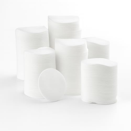 Cotton Pads 100% Pure Cotton, NCS35 ® Lint-Free Makeup Remover Discs 500 Total (5×100) – Soft, Absorbent, Facial Cleansing & Nail Polish Removal Ideal for Makeup Removal & Skincare