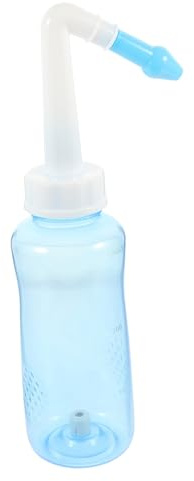 Limpiador de Plástico Azul 300ml de Enjuague Nasal para Adultos y Niños | Botella Limpiadora de Nariz, Uso Diario de Lavado Nasal, Manejo Sencillo y Formato Práctico Color Aleatorio