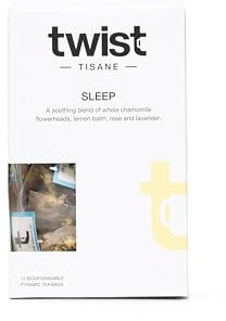 Twist Teas - Sleep – 15 Plastic-Free Herbal Teabags | Calming Blend of Chamomile, Lemon Balm, Hops, Valerian, Lavender & More | Naturally Caffeine-Free, Sugar-Free