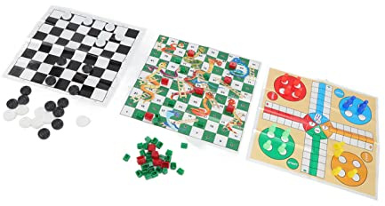 Pwshymi Giochi da Tavolo 4 in 1 Set Modello Trasparente Dama Internazionale Portatile Pieghevole Scacchi Volanti per Feste di Bambini Viaggi