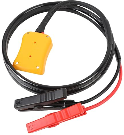 aqxreight Überbrückungskabel mit Adapter für 20-V-Batterie, 1,8 M, 8 AWG, Tragbare Batterie-Überbrückungs-Starterkabelklemmen, Einfach mit Adapter,
