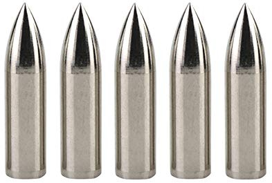 SHARROW 24 Stück Bogenschießen Jagd Praxis Pfeilspitzen Jagdspitzen Rostfreier Stahl Zielpunkt Pfeil Tipps Projektilspitzen für Bambuspfeile und Holzpfeile