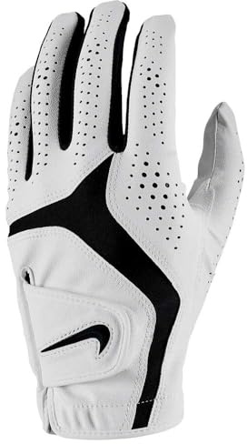 Nike Dura Feel X 2 Pack Golf Gloves for Left Hand White | White | Black Medium
