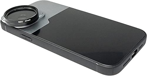 SYSTEM-S Lot de filtres ND 37 mm de densité Neutre avec étui et étui pour iPhone 14 Pro Max