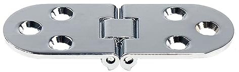 GGZONE RHAIYAN 1 Stücke Klappe Klappscharniere Schranktüren Halbkreis Scharnier Schrank Verdeckte Unterstützung Tisch Flipping Scharnier Möbelbeschläge (Color : Silver)
