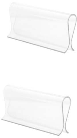 RORPOIR Clips De Plástico para Persianas Enrollables r Tipo, Accesorios Transparentes y Blancos, Fijación Resistente y Duradera, 2 Piezas, Uso Hogar y Oficina